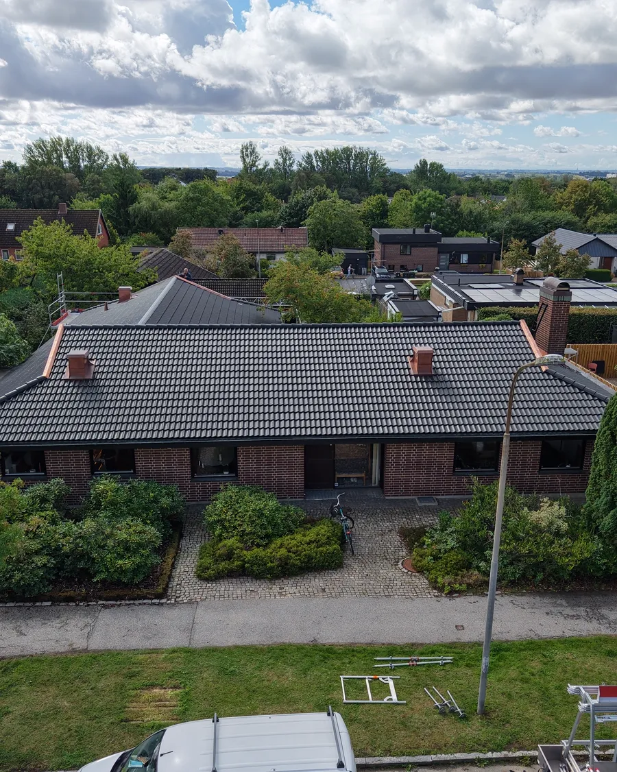 Det f&auml;rdiga taket i Lund